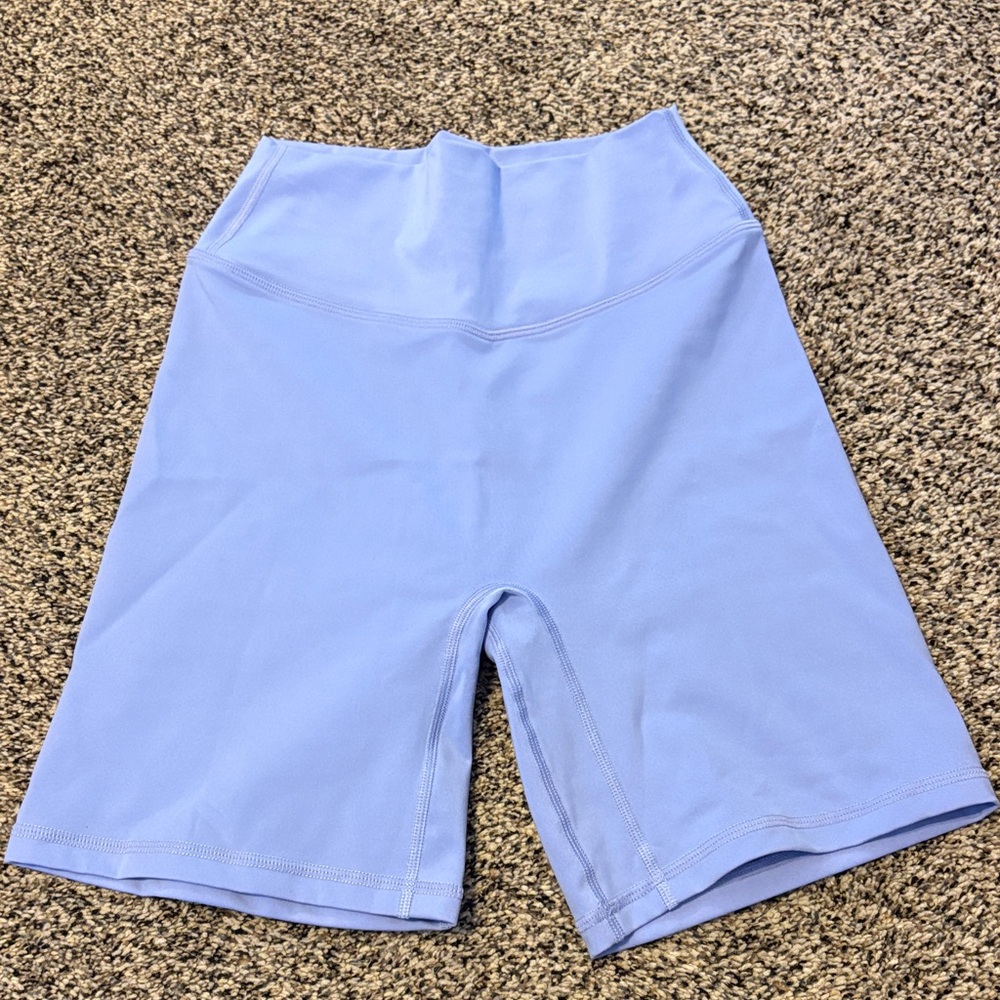 High-Rise Women's Bike Shorts in Light Lavender